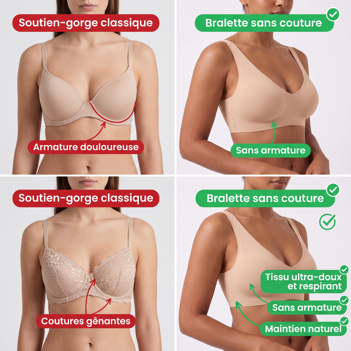 Bralette sans couture seamless